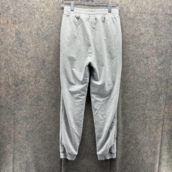 Puma Sweatpants Women Extra Small Ladies Gray Jogger Pants Outdoors Fleece - Picture 9 of 12
